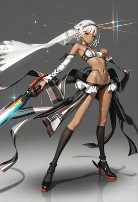 Cybernetic Warrior with Prism Blade