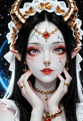 Ethereal Porcelain Demon Queen