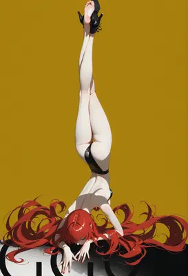 Graceful Redhead in High Heels