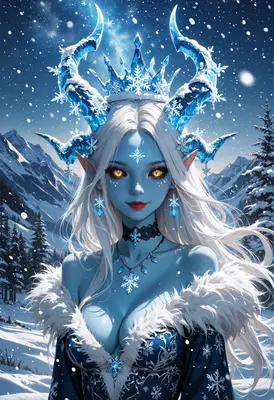 Ice Queen of the Winter Peaks