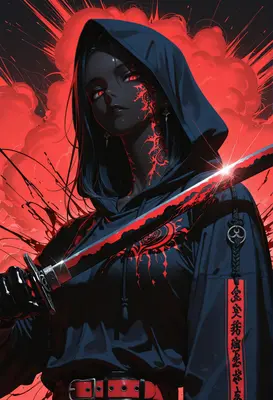 Crimson Shadow Blade Warrior