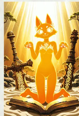 Golden Cat Deity of Ancient Relics