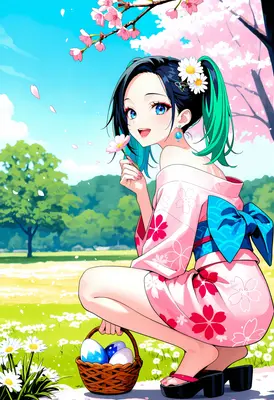 Springtime Joy in Cherry Blossom Park