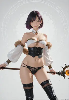 Enchanting Mage in Adventurer Attire
