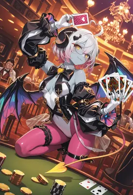 Lucky Succubus at the Casino Table