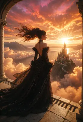 Queen Watching Over Her Cloud Kingdom