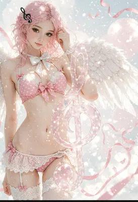Ethereal Angel of Musical Harmony