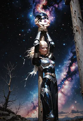 Celestial Guardian Bound in Starlight
