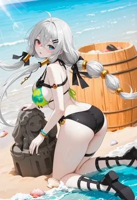 Summer Fun with Silver Hair Beauty