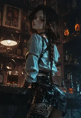 Midnight Tavern Reflections