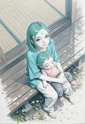 A Gentle Moment on the Veranda