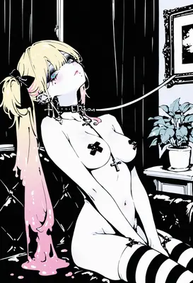 Submissive Blonde with Pink Melted Accents
