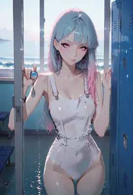 Wet Hair After Swimming Practice