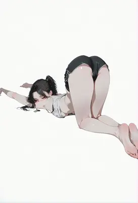 Athletic Girl In A Flexible Pose