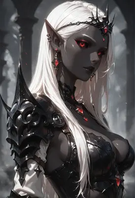 Ethereal Dark Elf Warrior Queen