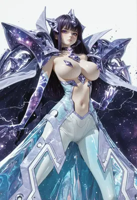 Celestial Guardian in Cosmic Armor
