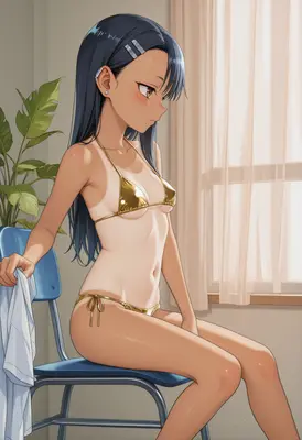 Sun-Kissed Nagatoro in Golden Bikini