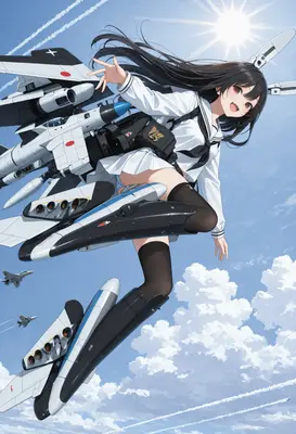 High Altitude Jet Powered Ace Pilot