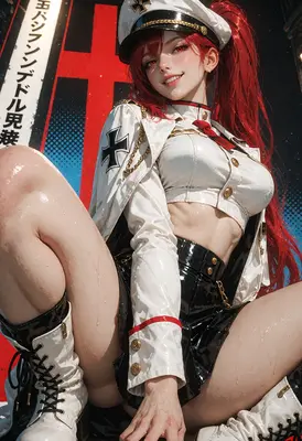 Red Haired Officer in Uniform