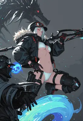 Tactical Warrior with Shadow Beast