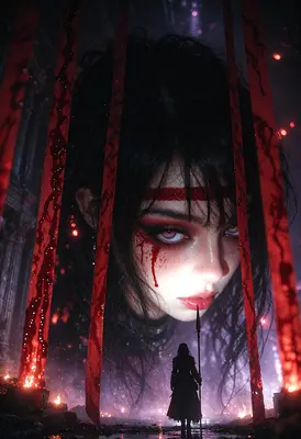 The Giantess Behind The Bloody Veils