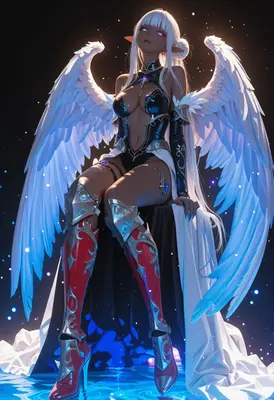 Celestial Dark Elf Angel Warrior