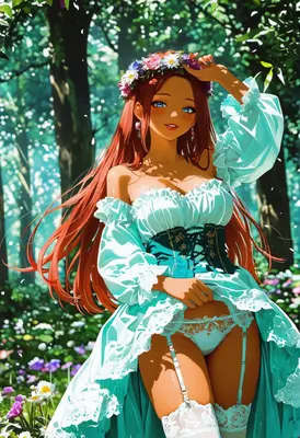 Forest Maiden in Floral Crown