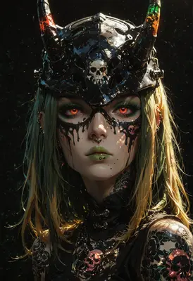 Gothic Demon Queen Portrait