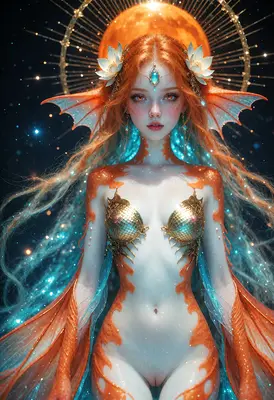 Celestial Siren of the Cosmic Tide