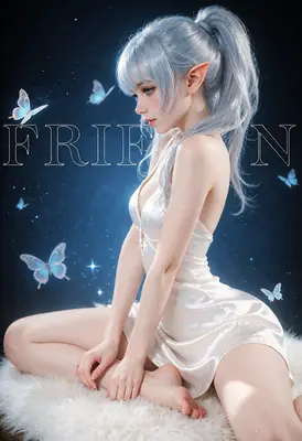 Ethereal Frieren in Silky White