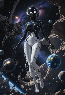 Celestial Entity in Deep Space