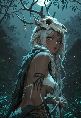 Forest Guardian in Moonlight