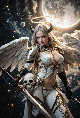 Celestial Warrior with a Fallen Soul