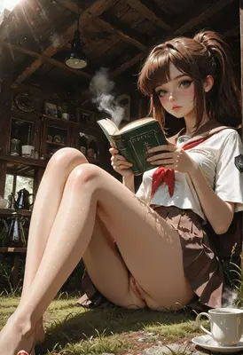 Quiet Afternoon Reading in Nature
