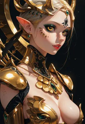 Gilded Elven Warrior Princess