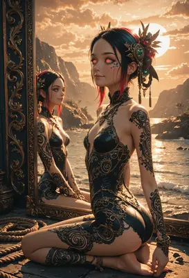 Reflections of a Gilded Siren