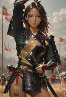 Warrior Maiden in Traditional Armor