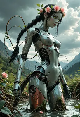 Android Goddess of the Wild Roses