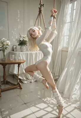 Ethereal Ballet in White