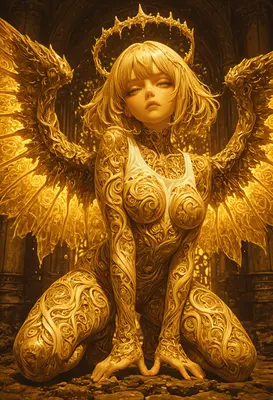 Gilded Angel of Eternal Radiance