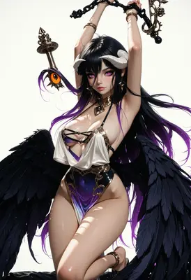 Winged Succubus with Celestial Staff