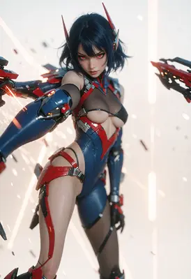 Cybernetic Warrior in Tactical Armor