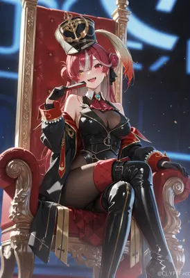 Pirate Captain Resting on Her Throne