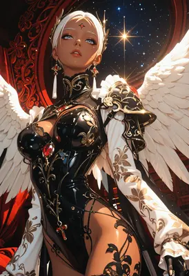 Celestial Angel in Ornate Armor