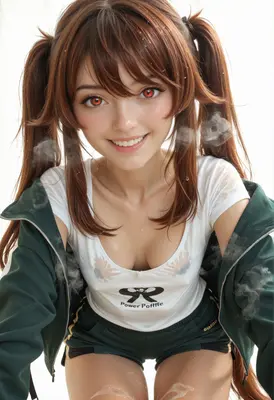Steaming Hot Anime Girl Portrait