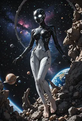 Cyborg Guardian of the Cosmic Void