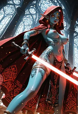 Crimson Blade Blue Elf Warrior