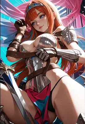 Radiant Warrior Princess in Chrome Armor