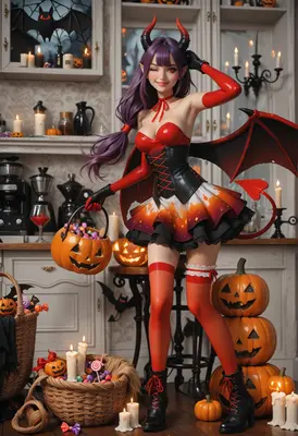 Playful Succubus Trick or Treat