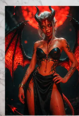 Bloodstained Succubus of the Abyss